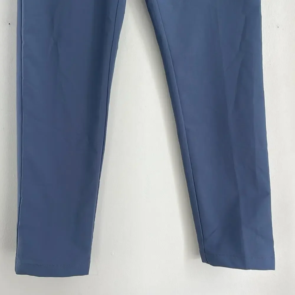 Banana Republic performance flat front slim straight career trouser dress pants